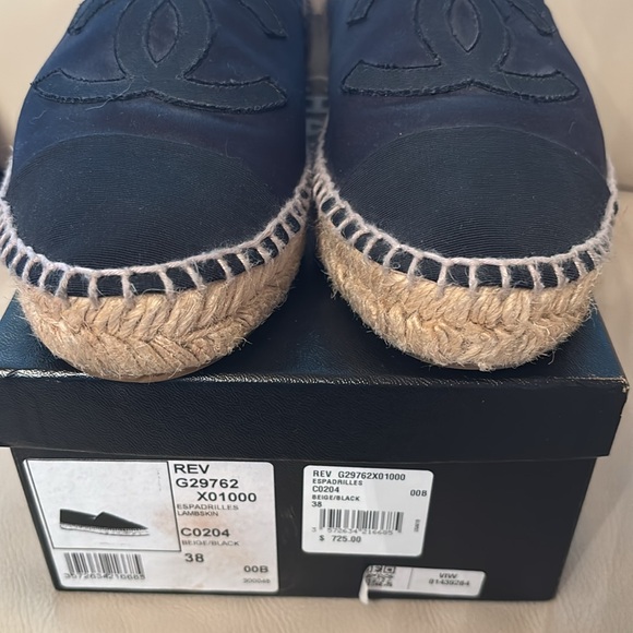 Chanel espadrilles size 38 dark blue - Picture 7 of 11